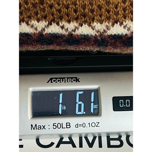 Top Knit Hand Knitted 100% Alpaca Made in Peru Size L Abstract Geometric Print - Picture 12 of 12